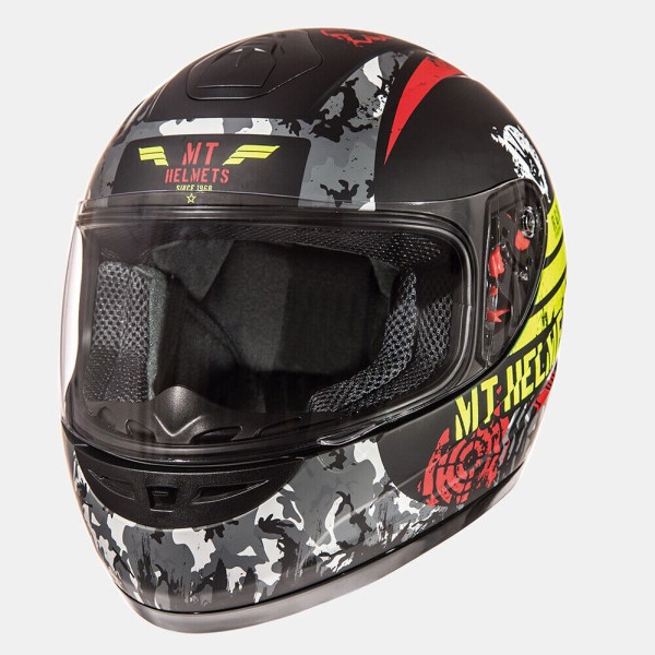 MT Helmets MT Thunder 3 Sniper Gloss Black/Fluo Yellow